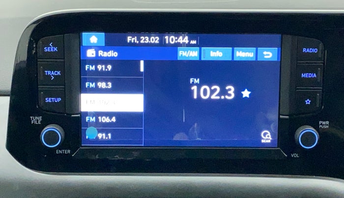 2022 Hyundai GRAND I10 NIOS SPORTZ 1.0 TURBO GDI, Petrol, Manual, 17,417 km, Infotainment System