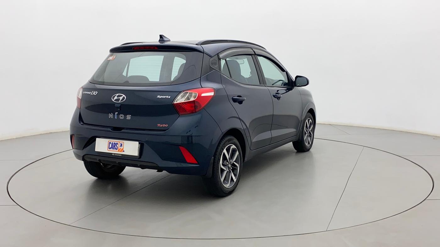 2022 Hyundai GRAND I10 NIOS SPORTZ 1.0 TURBO GDI, Petrol, Manual, 17,417 km, Right Back Diagonal