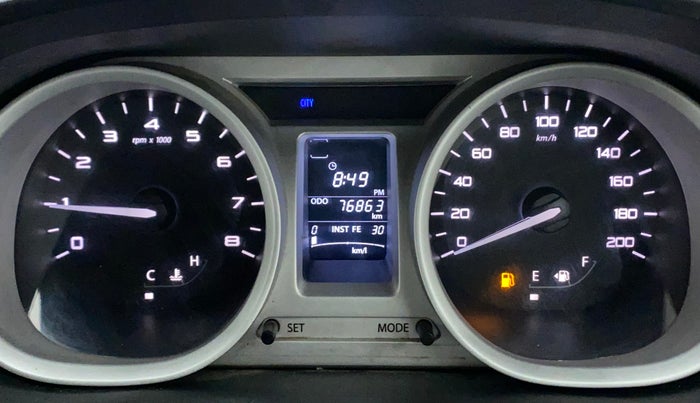 2016 Tata Tiago XZ PETROL, Petrol, Manual, 76,863 km, Odometer Image