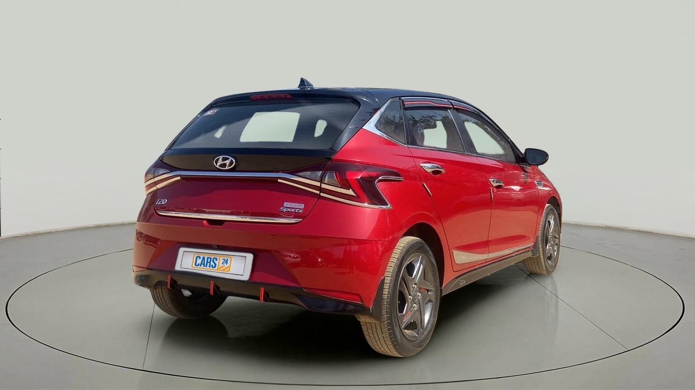 2021 Hyundai NEW I20 SPORTZ 1.2 MT DUAL TONE, Petrol, Manual, 25,665 km, Right Back Diagonal