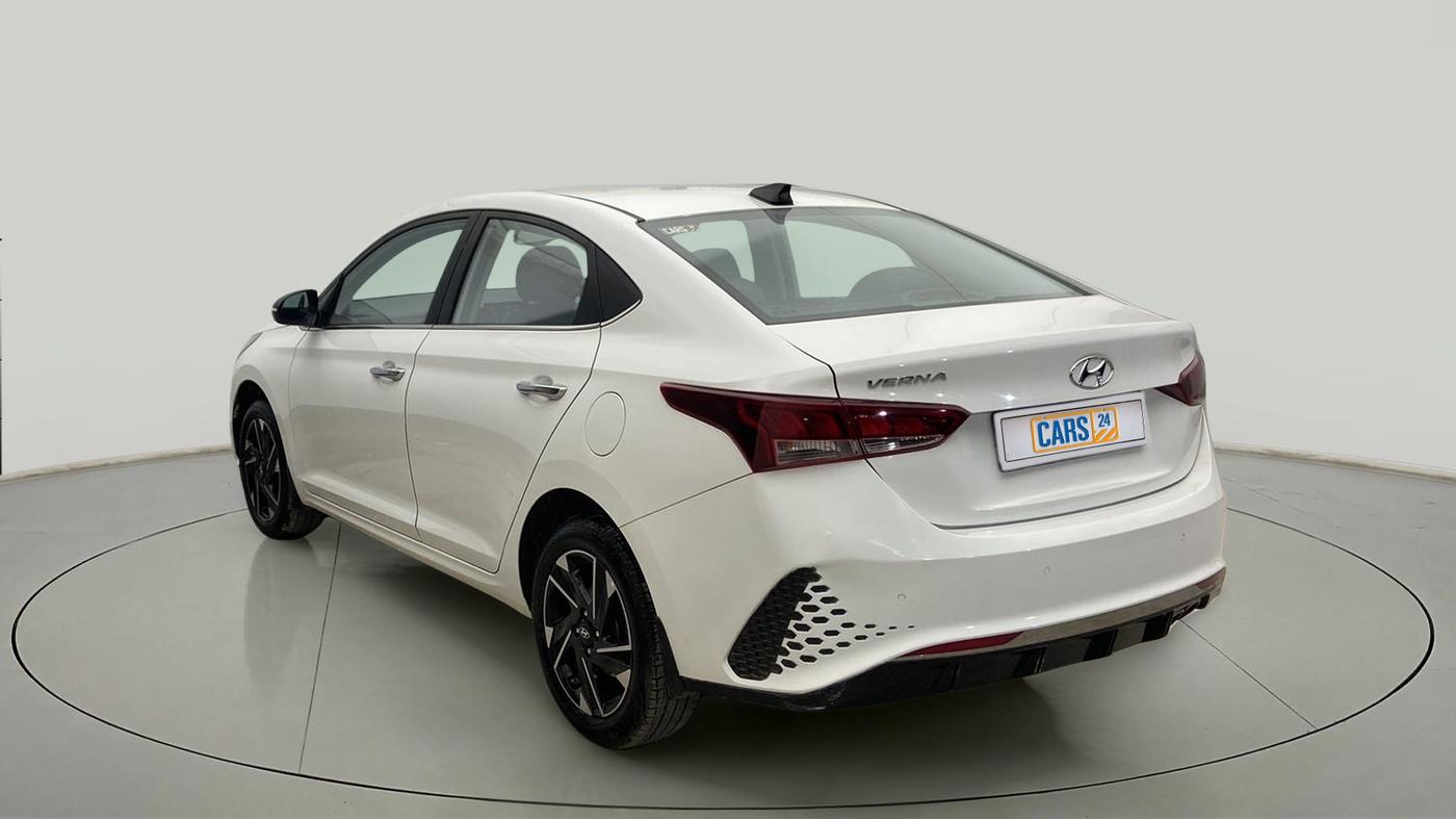 2021 Hyundai Verna SX (O) 1.0 TURBO DCT, Petrol, Automatic, 33,949 km, Left Back Diagonal