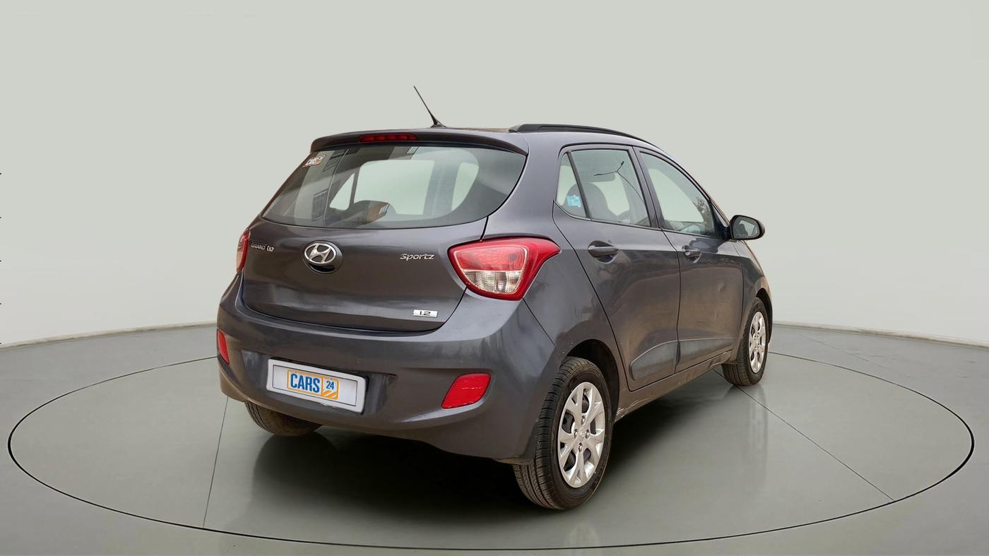 2015 Hyundai Grand i10 SPORTZ 1.2 KAPPA VTVT, Petrol, Manual, 42,322 km, Right Back Diagonal