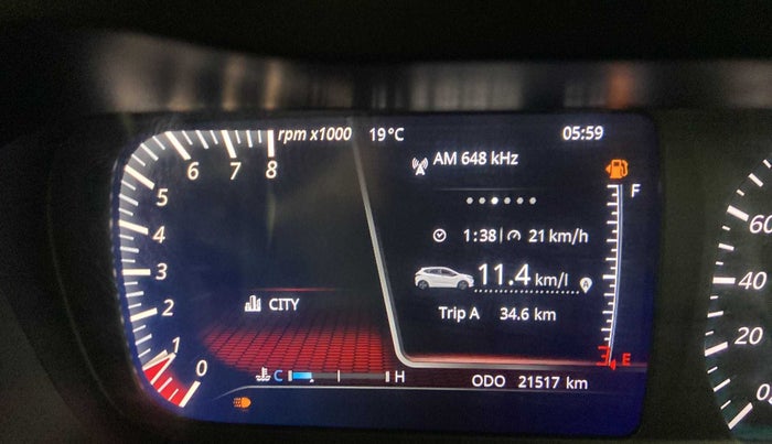 2020 Tata ALTROZ XZ PETROL, Petrol, Manual, 21,573 km, Odometer Image