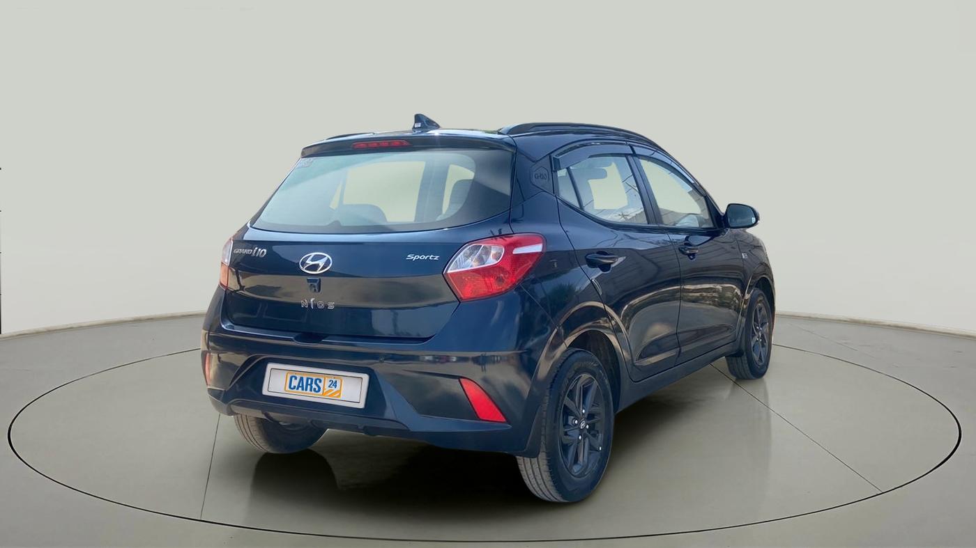 2019 Hyundai GRAND I10 NIOS SPORTZ AMT 1.2 KAPPA VTVT, Petrol, Automatic, 22,220 km, Right Back Diagonal