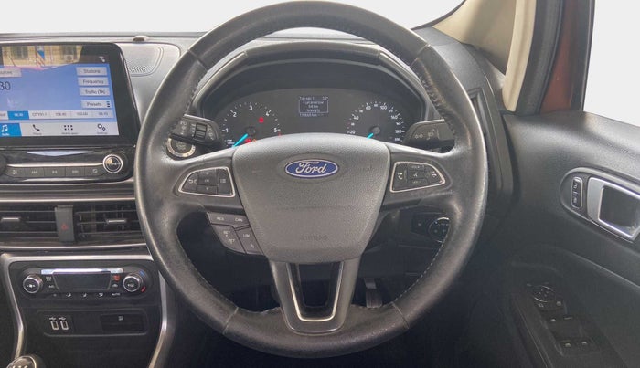 2019 Ford Ecosport TITANIUM + 1.5L DIESEL, Diesel, Manual, 1,10,692 km, Steering Wheel Close Up