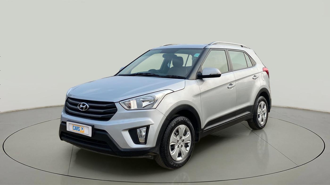 2018 Hyundai Creta E PLUS 1.6 PETROL, Petrol, Manual, 92,349 km, Left Front Diagonal