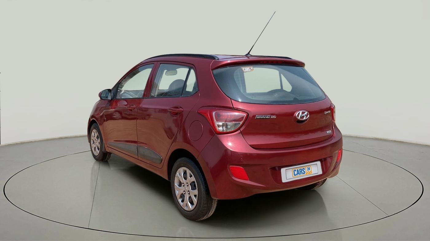 2015 Hyundai Grand i10 SPORTZ 1.2 KAPPA VTVT, Petrol, Manual, 74,627 km, Left Back Diagonal