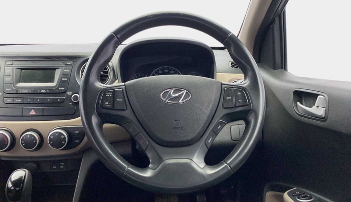 2016 Hyundai Grand i10 ASTA (O) AT 1.2 KAPPA VTVT, Petrol, Automatic, 52,430 km, Steering Wheel Close Up