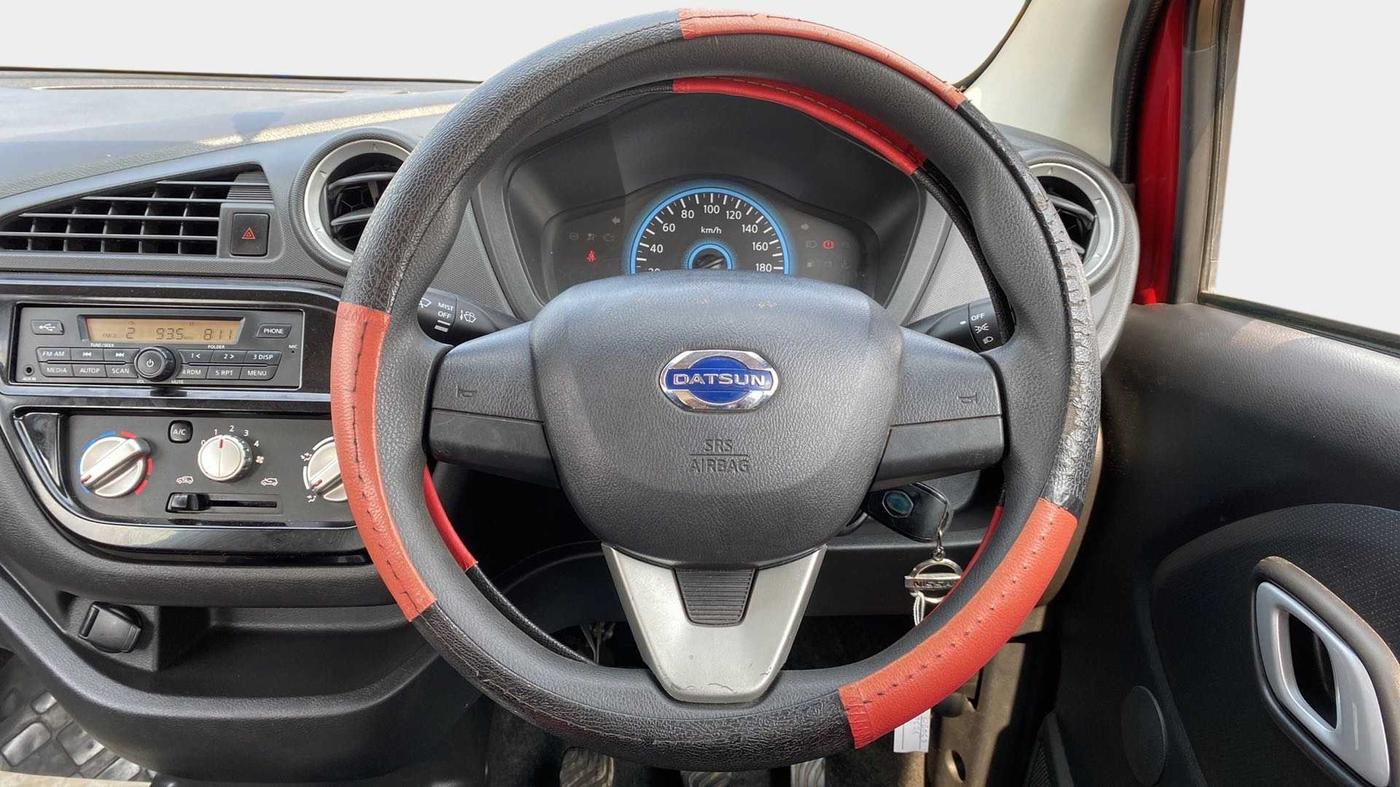 2019 Datsun Redi Go S, Petrol, Manual, 13,798 km, Steering Wheel Close Up