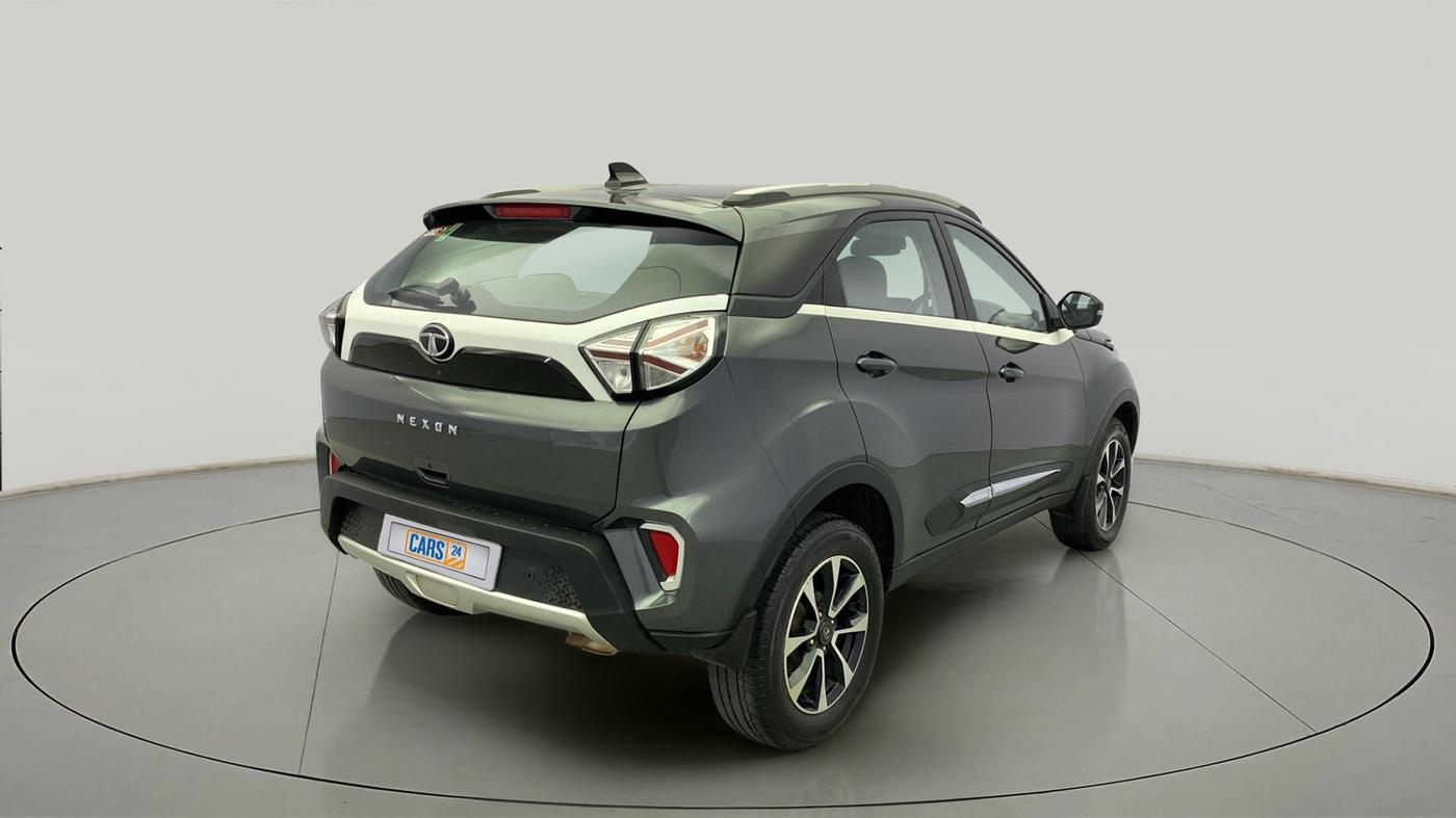 2021 Tata NEXON XZ PLUS PETROL SUNROOF, Petrol, Manual, 35,370 km, Right Back Diagonal