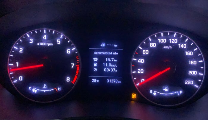 2019 Hyundai Elite i20 ASTA 1.2 (O), Petrol, Manual, 31,378 km, Odometer Image