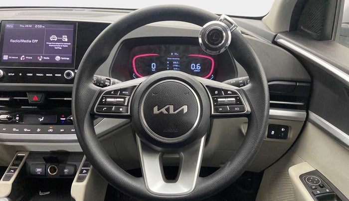 2022 KIA CARENS PRESTIGE PLUS 1.4 PETROL 7 STR, Petrol, Manual, 16,362 km, Steering Wheel Close Up