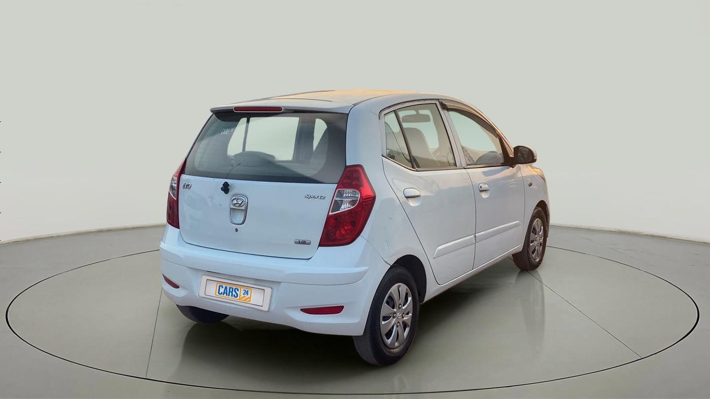 2013 Hyundai i10 SPORTZ 1.2, Petrol, Manual, 66,778 km, Right Back Diagonal