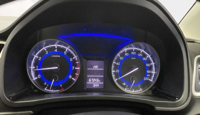 2017 Maruti Baleno DELTA PETROL 1.2, Petrol, Manual, 67,328 km, Odometer Image