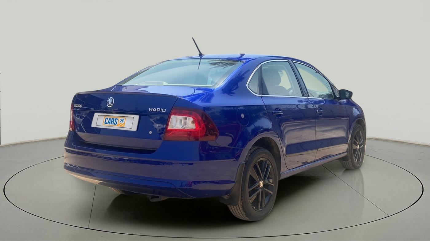 2019 Skoda Rapid AMBITION 1.6 MPI AT, Petrol, Automatic, 17,001 km, Right Back Diagonal