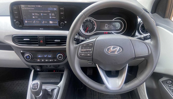 2021 Hyundai GRAND I10 NIOS ASTA 1.2 KAPPA VTVT, Petrol, Manual, 5,218 km, Steering Wheel Close Up