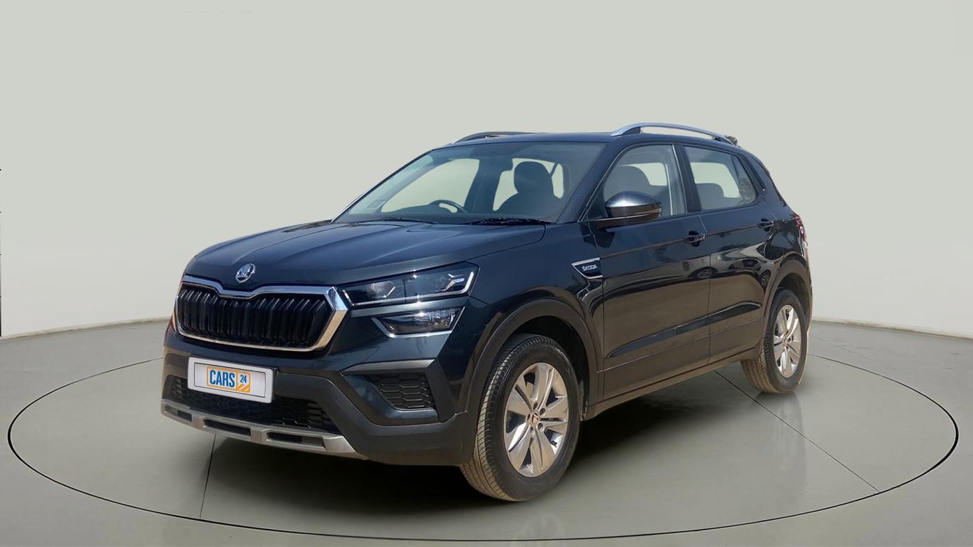 2022 Skoda KUSHAQ AMBITION 1.0L TSI AT, Petrol, Automatic, 4,471 km, Left Front Diagonal