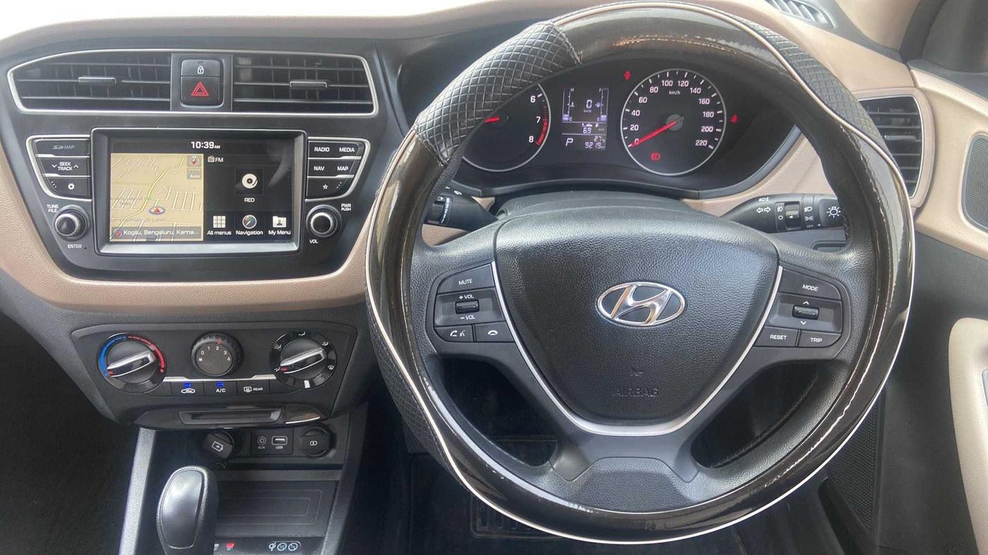 2019 Hyundai Elite i20 SPORTZ PLUS  1.2 CVT, Petrol, Automatic, 9,219 km, Steering Wheel Close Up