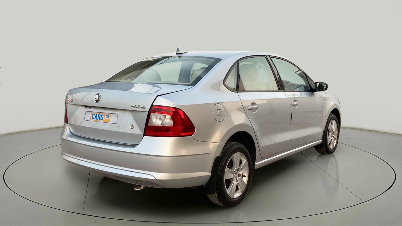 2019 Skoda Rapid AMBITION 1.6 MPI MT, Petrol, Manual, 22,633 km, Right Back Diagonal