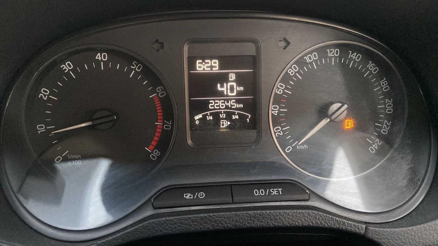2019 Skoda Rapid AMBITION 1.6 MPI MT, Petrol, Manual, 22,633 km, Odometer Image