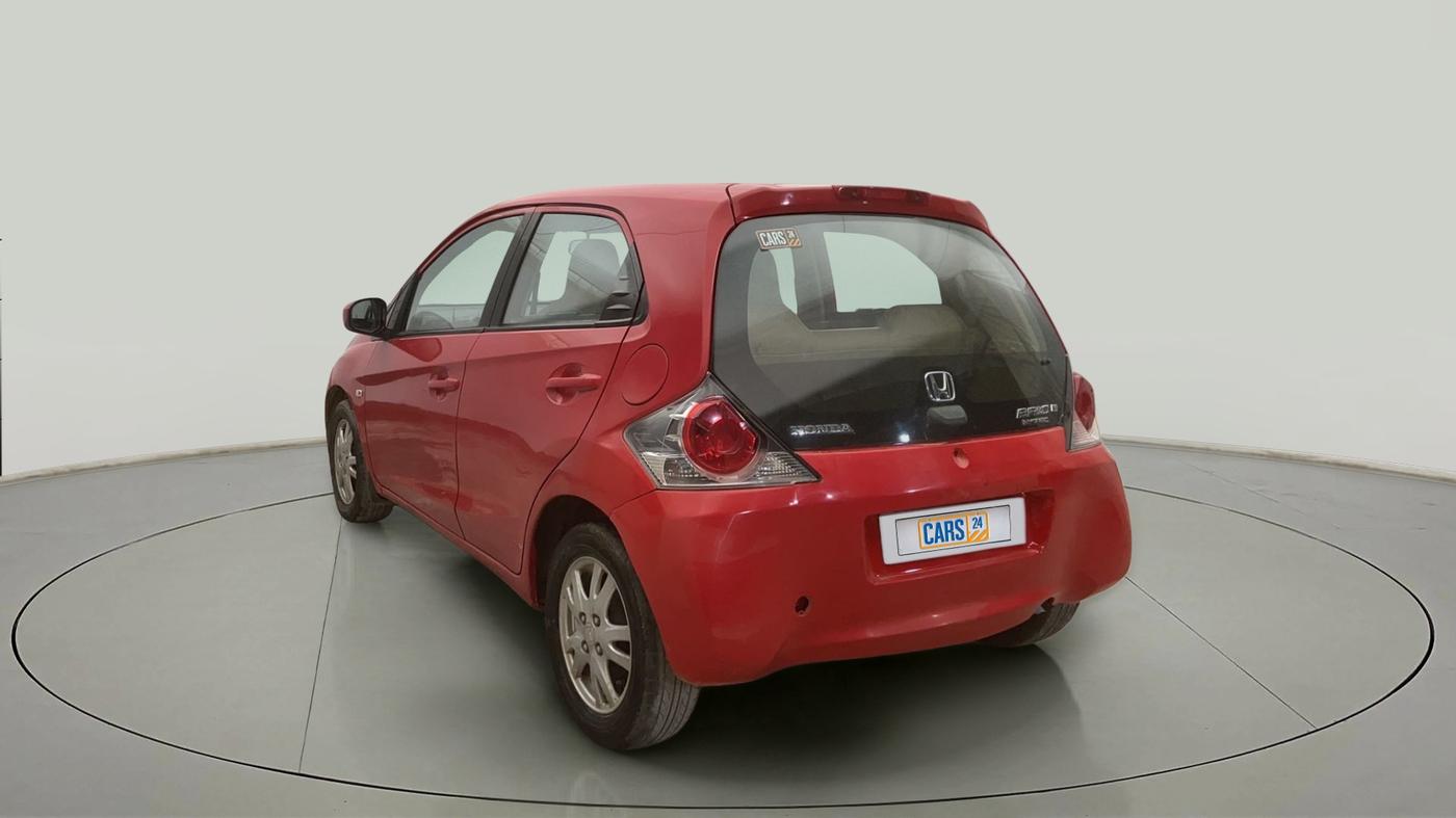 2012 Honda Brio V MT, Petrol, Manual, 56,896 km, Left Back Diagonal