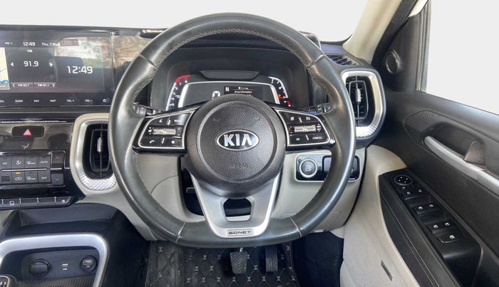 2021 KIA SONET HTX PLUS 1.0 IMT, Petrol, Manual, 37,604 km, Steering Wheel Close Up