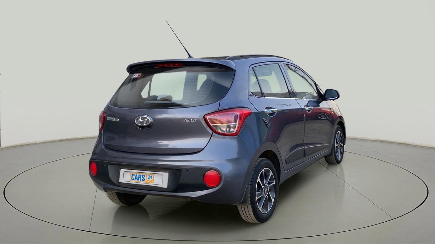 2018 Hyundai Grand i10 ASTA 1.2 KAPPA VTVT, Petrol, Manual, 35,650 km, Right Back Diagonal