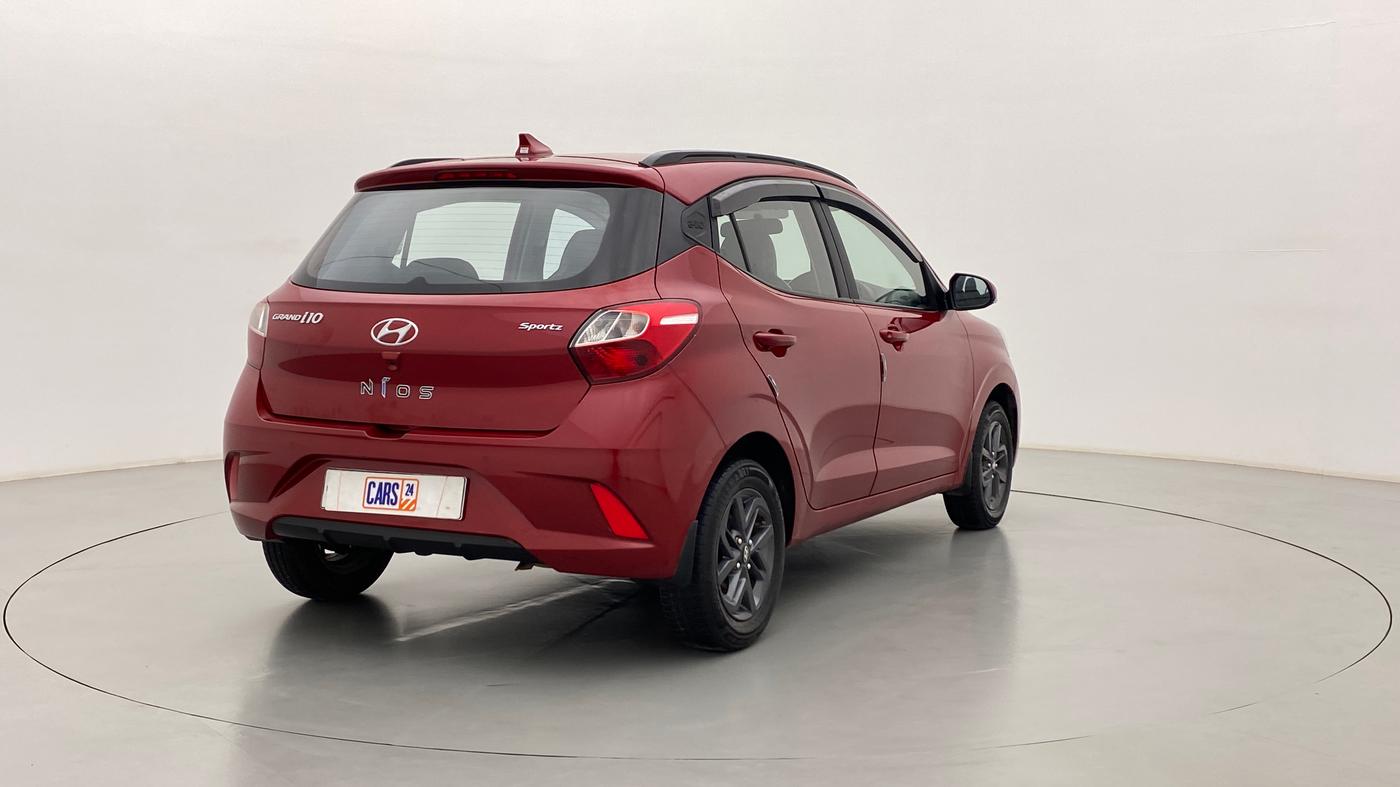 2021 Hyundai GRAND I10 NIOS SPORTZ PETROL, Petrol, Manual, 43,606 km, Right Back Diagonal