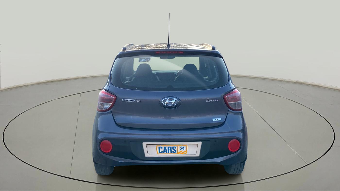 2017 Hyundai Grand i10 SPORTZ (O) 1.2 KAPPA VTVT, Petrol, Manual, 75,797 km, Back/Rear