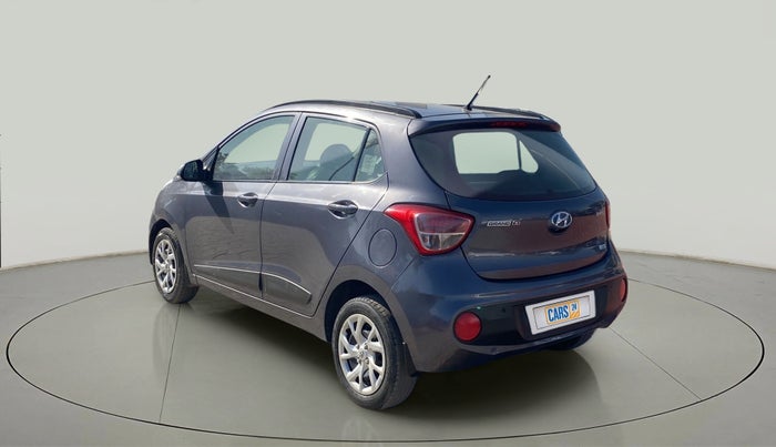 2017 Hyundai Grand i10 SPORTZ (O) 1.2 KAPPA VTVT, Petrol, Manual, 75,797 km, Left Back Diagonal