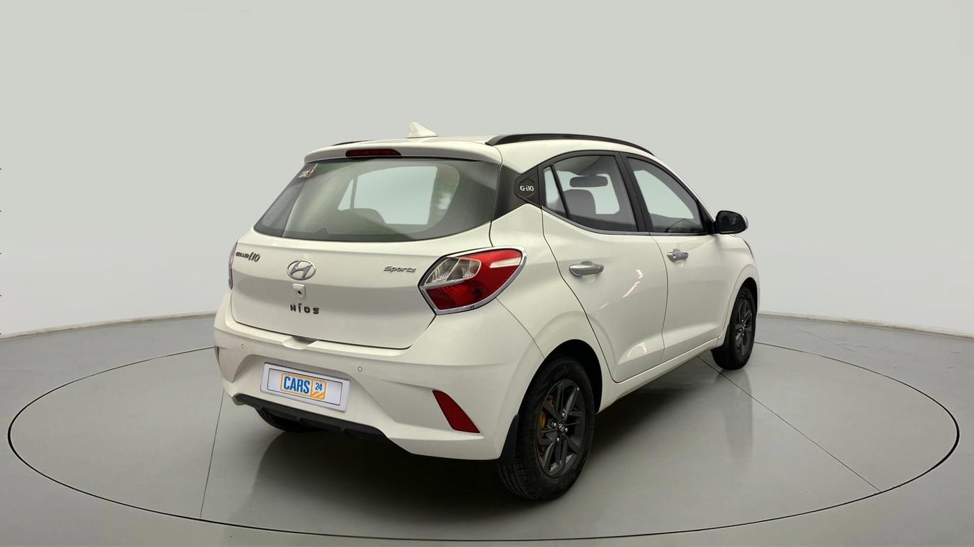 2019 Hyundai GRAND I10 NIOS SPORTZ AMT 1.2 KAPPA VTVT, Petrol, Automatic, 53,790 km, Right Back Diagonal