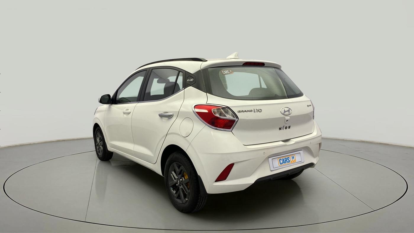 2019 Hyundai GRAND I10 NIOS SPORTZ AMT 1.2 KAPPA VTVT, Petrol, Automatic, 53,790 km, Left Back Diagonal