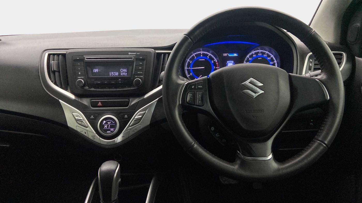 2017 Maruti Baleno ZETA CVT PETROL 1.2, Petrol, Automatic, 24,813 km, Steering Wheel Close Up
