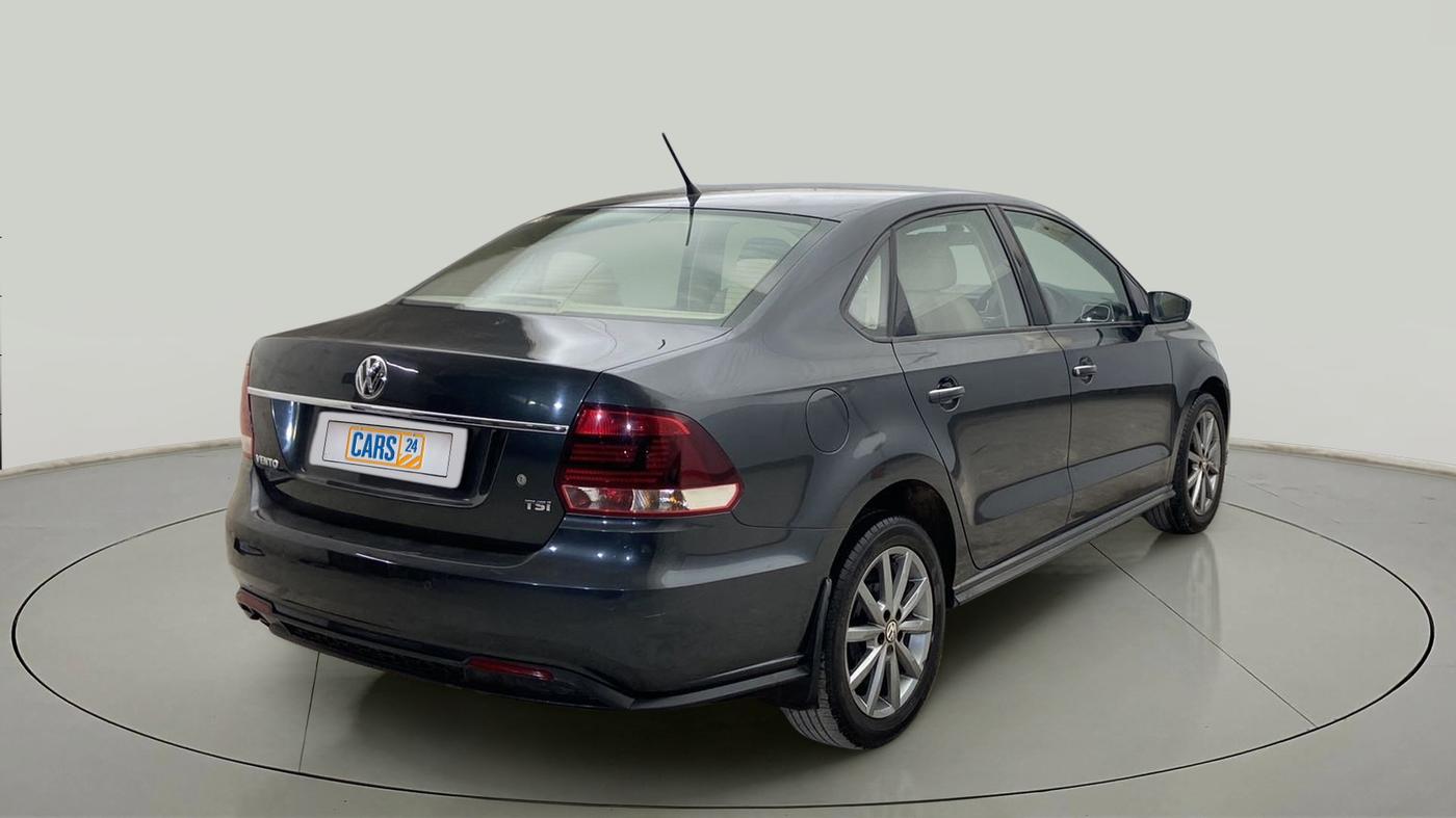 2019 Volkswagen Vento HIGHLINE PLUS 1.2 AT 16 ALLOY, Petrol, Automatic, 16,897 km, Right Back Diagonal