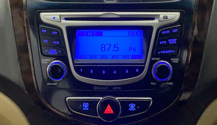 2013 Hyundai Verna FLUIDIC 1.6 VTVT SX OPT, Petrol, Manual, 86,498 km, Infotainment System