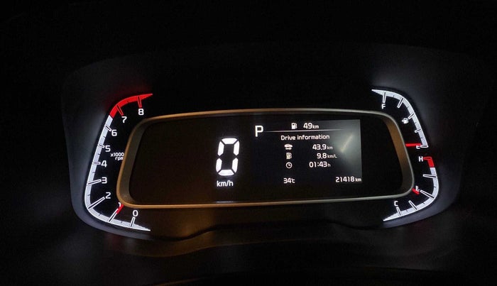 2020 KIA SONET GTX PLUS 1.0 DCT, Petrol, Automatic, 21,374 km, Odometer Image