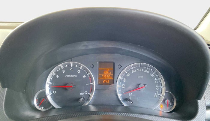 2013 Maruti Swift VXI, Petrol, Manual, 74,586 km, Odometer Image