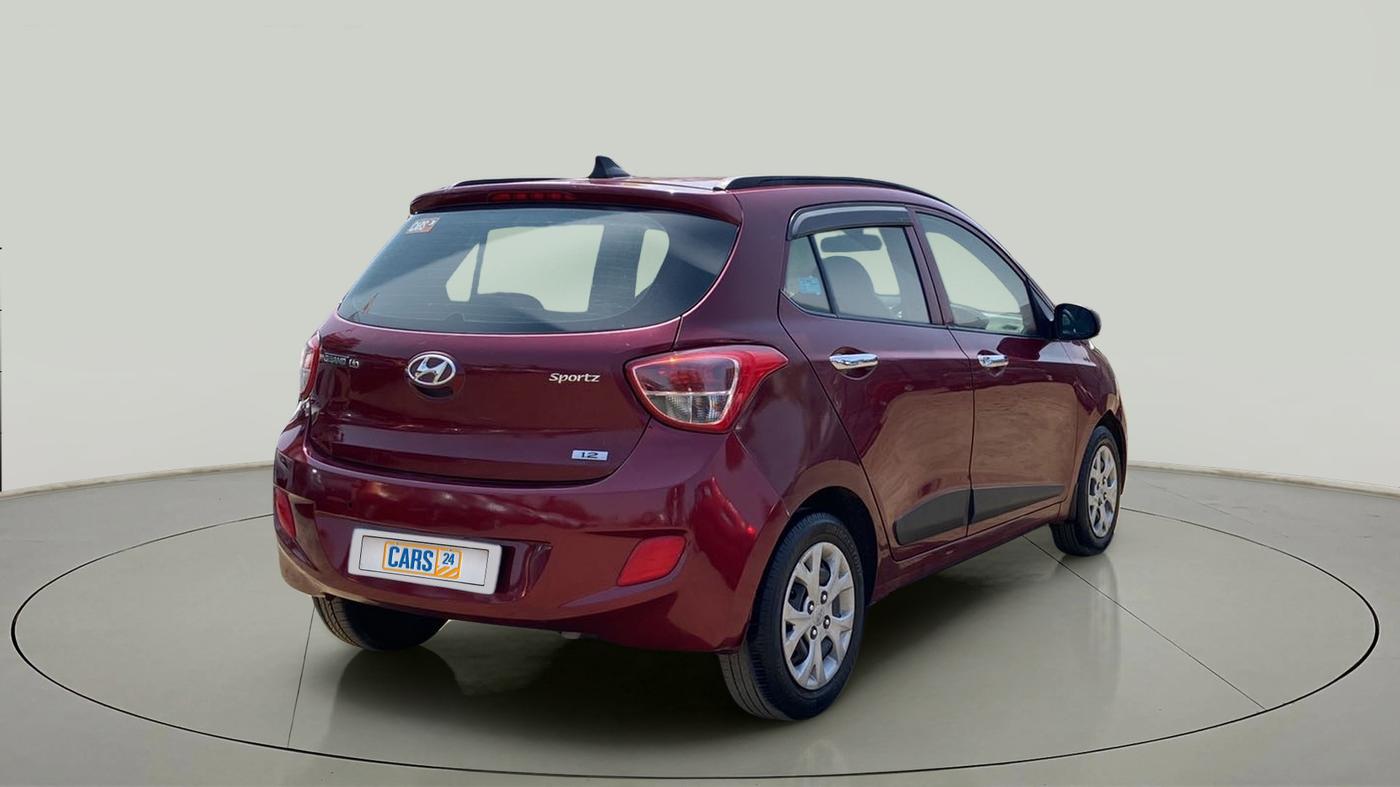 2016 Hyundai Grand i10 SPORTZ 1.2 KAPPA VTVT, Petrol, Manual, 65,973 km, Right Back Diagonal