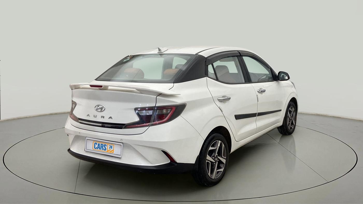 2022 Hyundai AURA SX 1.2 CNG, CNG, Manual, 19,628 km, Right Back Diagonal