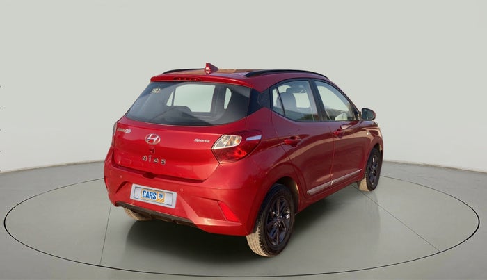 2021 Hyundai GRAND I10 NIOS SPORTZ AMT 1.2 KAPPA VTVT, Petrol, Automatic, 20,835 km, Right Back Diagonal