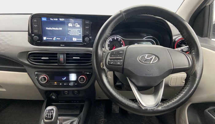 2020 Hyundai AURA SX+ 1.0 TURBO GDI MT, Petrol, Manual, 63,211 km, Steering Wheel Close Up