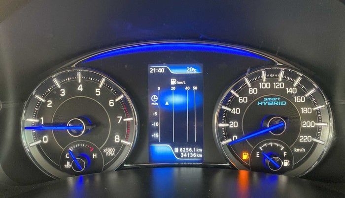2018 Maruti Ciaz ALPHA 1.5 SHVS PETROL, Petrol, Manual, 34,125 km, Odometer Image