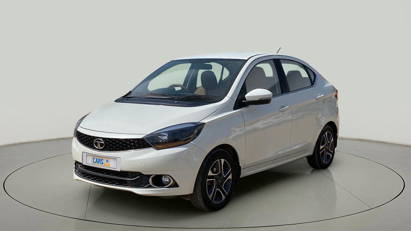 2018 Tata TIGOR XZ PETROL, CNG, Manual, 92,407 km, Left Front Diagonal