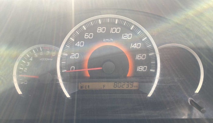 2013 Maruti Wagon R 1.0 VXI, Petrol, Manual, 80,283 km, Odometer Image