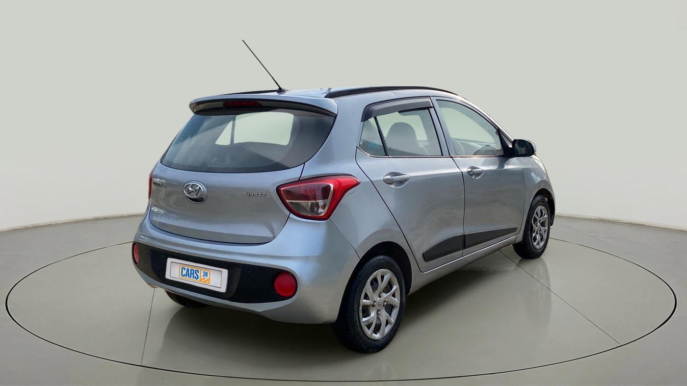 2018 Hyundai Grand i10 SPORTZ 1.2 KAPPA VTVT, Petrol, Manual, 41,245 km, Right Back Diagonal