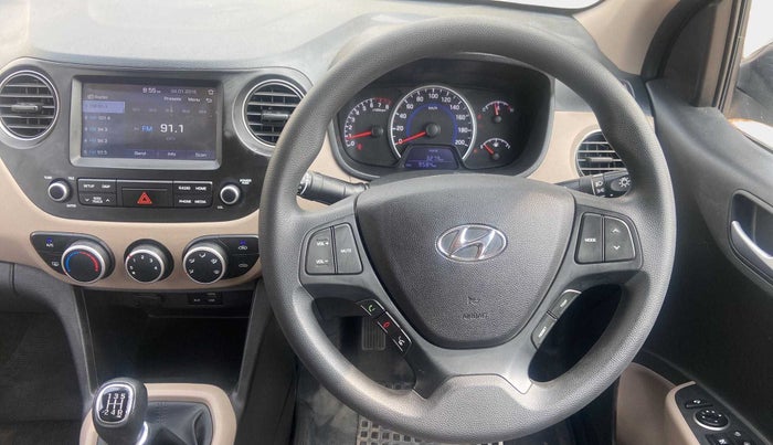 2019 Hyundai Grand i10 SPORTZ 1.2 KAPPA VTVT, Petrol, Manual, 9,578 km, Steering Wheel Close Up