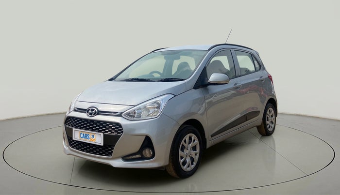 2019 Hyundai Grand i10 SPORTZ 1.2 KAPPA VTVT, Petrol, Manual, 9,578 km, Left Front Diagonal