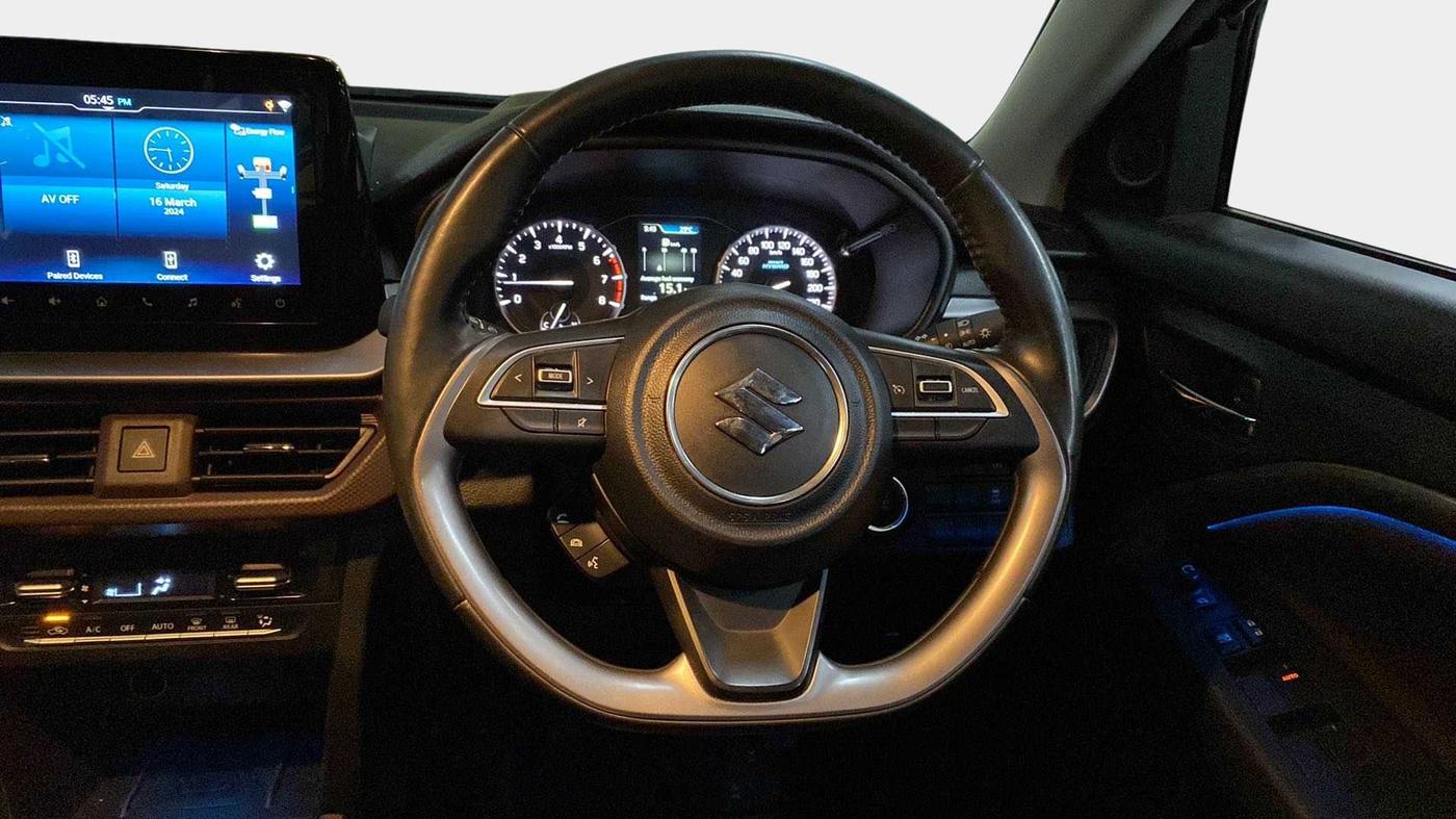 2022 Maruti BREZZA ZXI + SMART HYBRID DUAL TONE, Petrol, Manual, 12,191 km, Steering Wheel Close Up