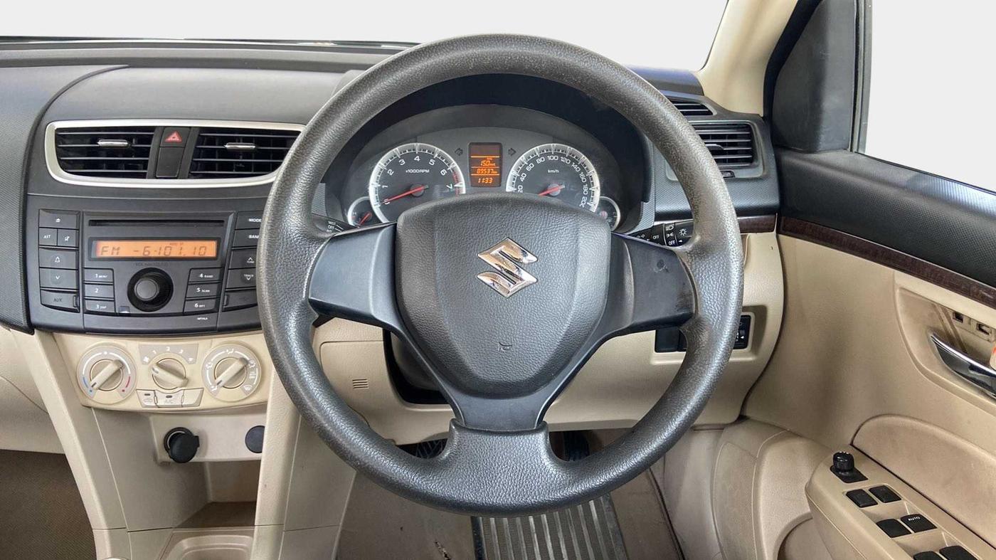 2013 Maruti Swift Dzire VXI, Petrol, Manual, 89,512 km, Steering Wheel Close Up