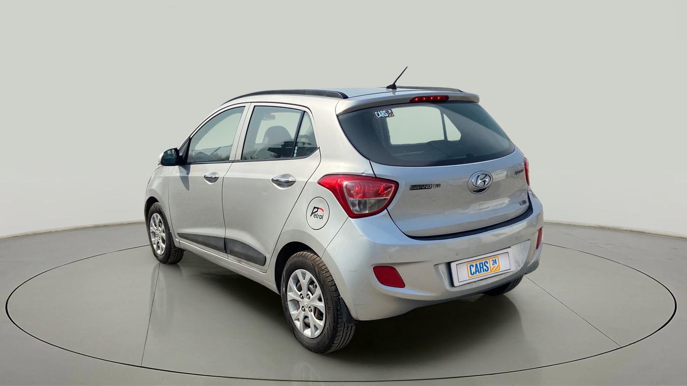 2014 Hyundai Grand i10 SPORTZ 1.2 KAPPA VTVT, Petrol, Manual, 77,393 km, Left Back Diagonal